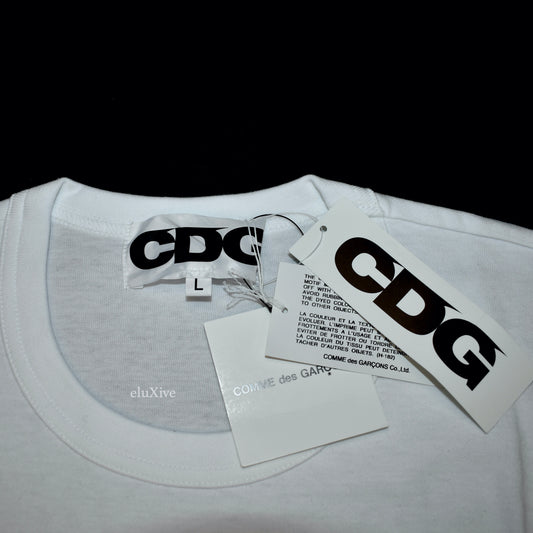 Comme des Garcons x Stussy - No. 4 Logo T-Shirt (White)