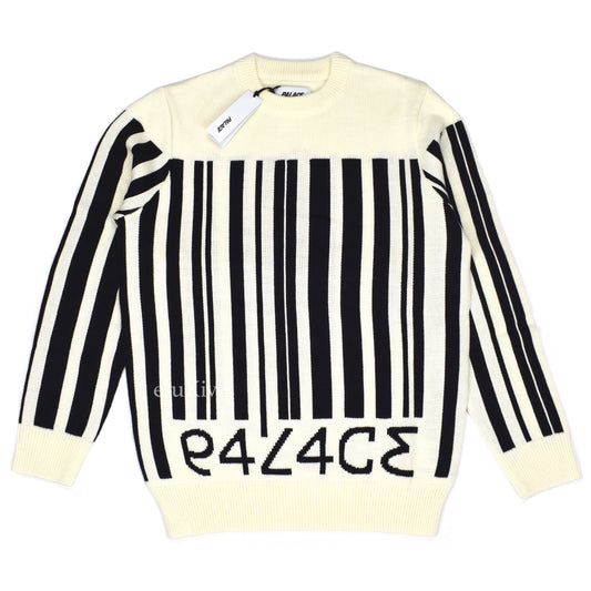 Palace - Barcode Logo Knit Sweater (Cream)