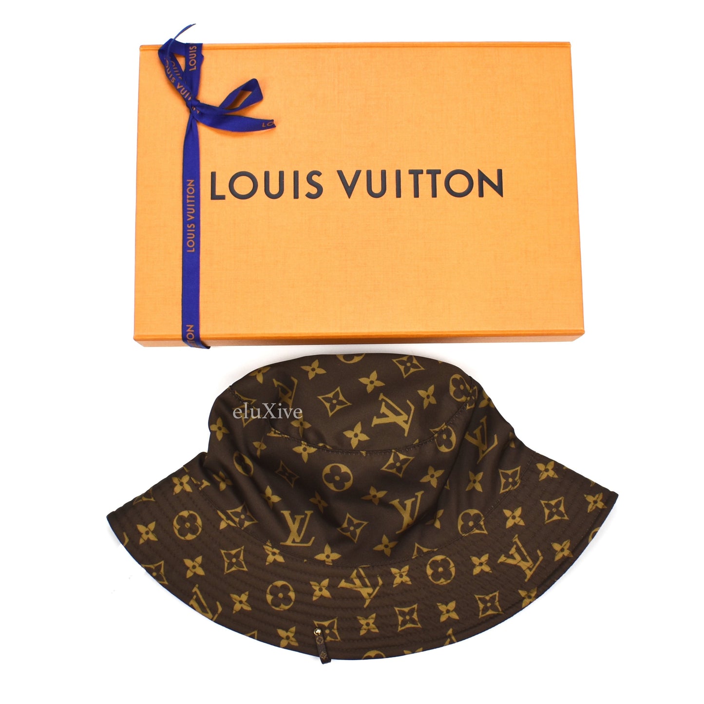 Louis Vuitton - Brown Monogram Reversible Nylon Bucket Hat