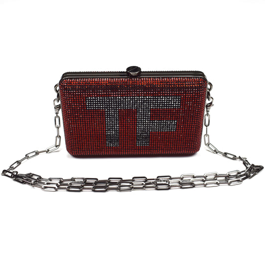 Tom Ford - Red Crystal TF Logo Clutch