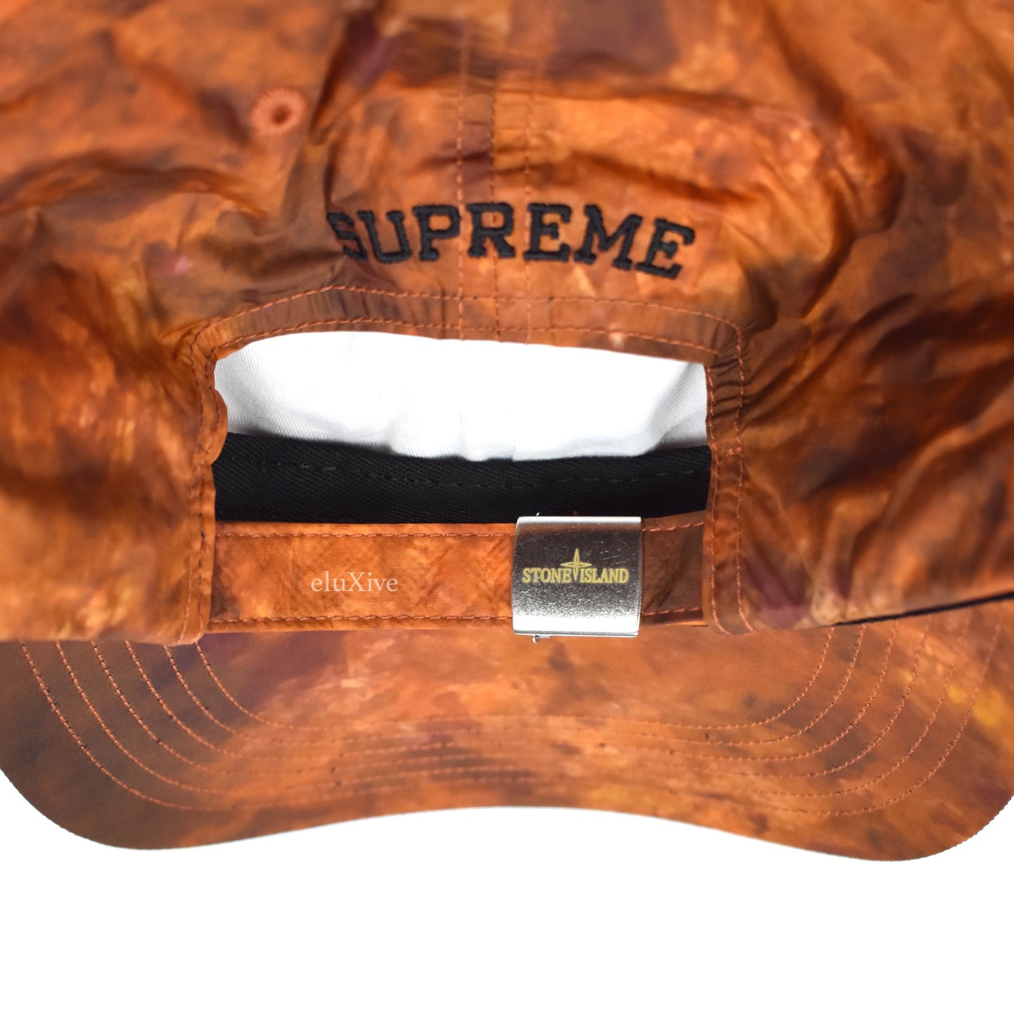 Supreme x Stone Island - Logo Patch Nylon Hat (Coral)