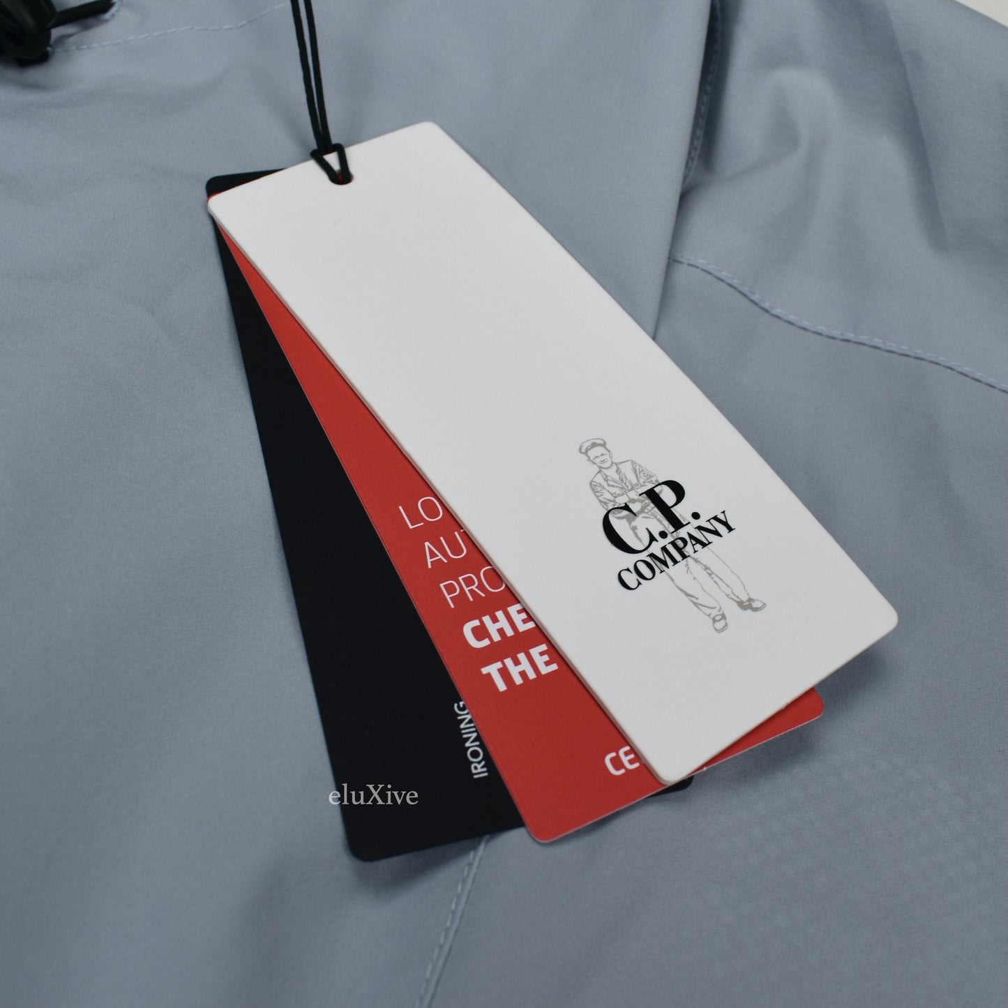 C.P. Company - Slate Blue Nylon 3/4 Sleeve Pullover Jacket