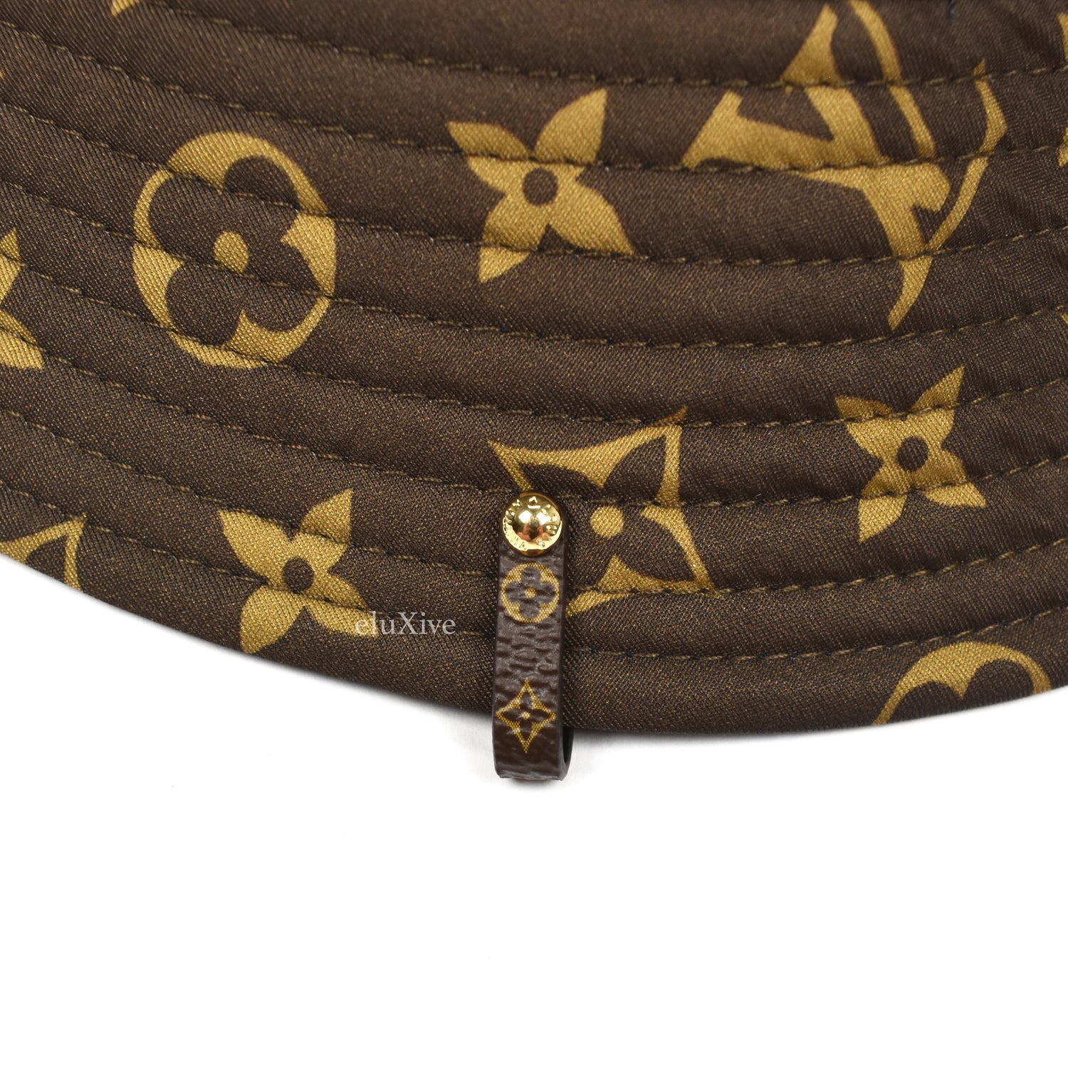Louis Vuitton Tigergram Reversible Bucket Hat, Brown, S
