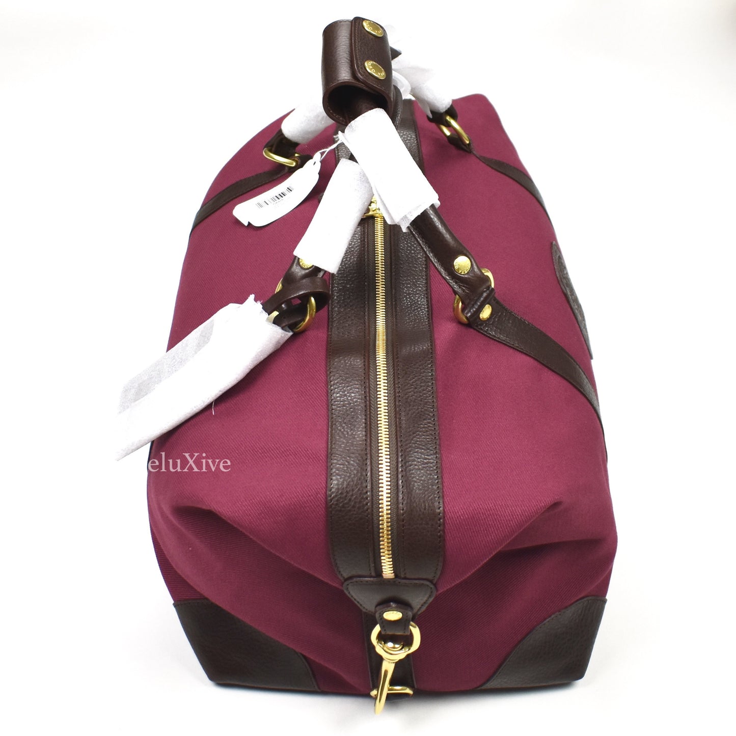 Ghurka - Leather & Canvas Cavelier I No. 96 Duffle Bag (Burgundy)