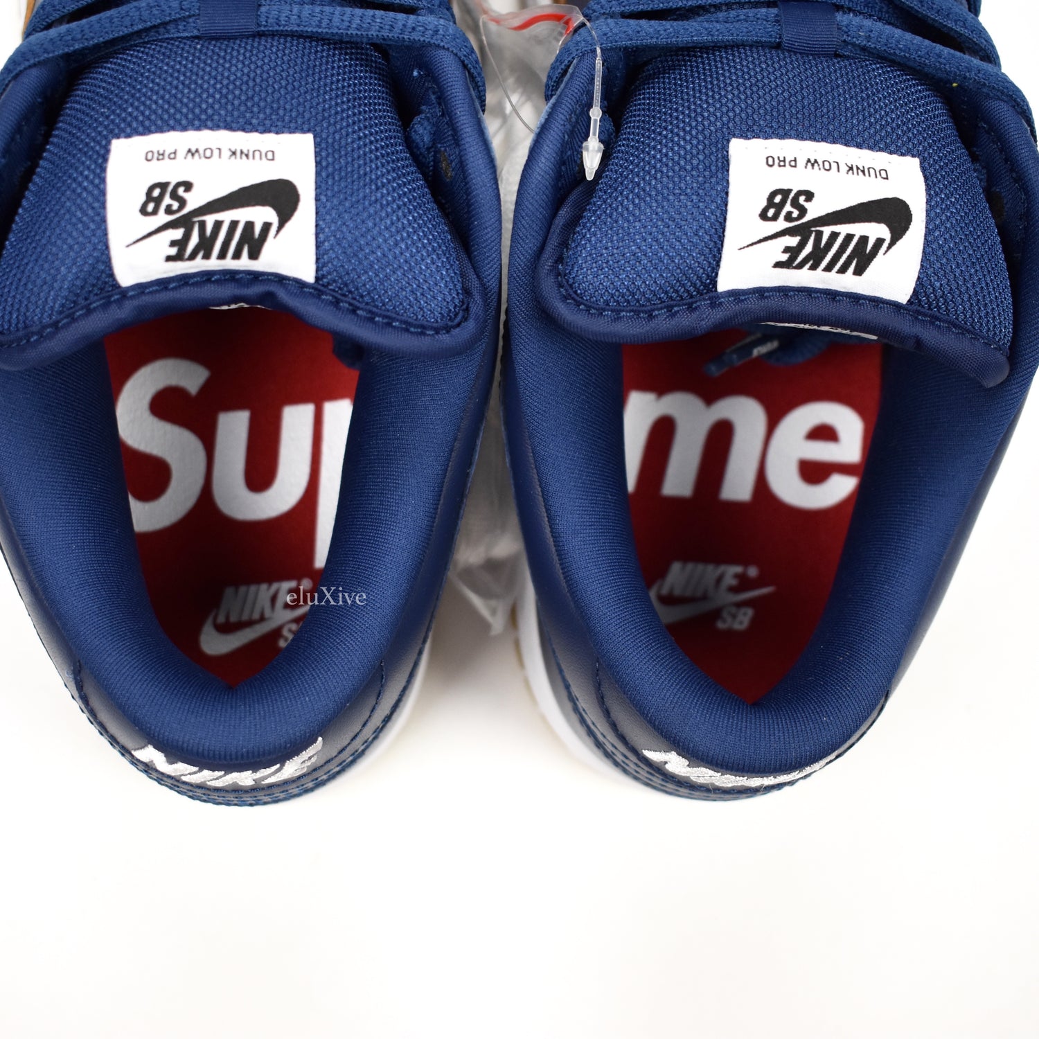 Supreme x Nike - SB Dunk Low OG QS (Navy/Gold) – eluXive