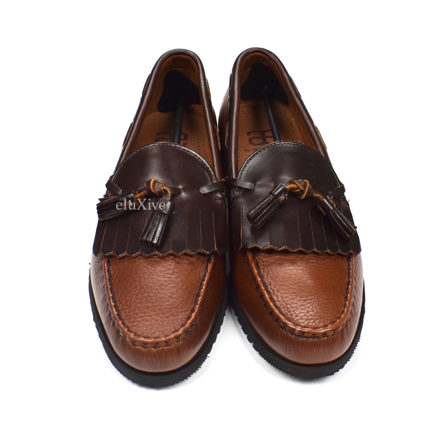 Allen Edmonds - 2 Tone Brown Leather Nashua Tassel Loafers
