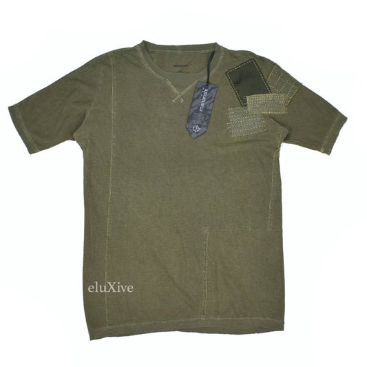 Maharishi - Olive Patchwork Hemp Blend T-Shirt