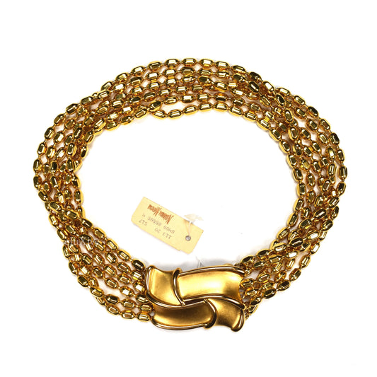 Yves Saint Laurent - Gold Multi-Strand Choker Necklace