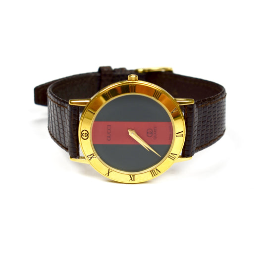 Gucci - 3000M Gold Web Stripe Watch (1987)