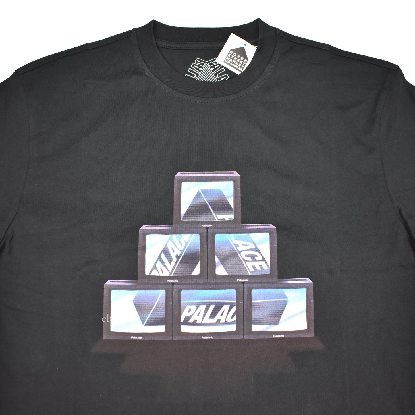 Palace - PTV Logo L/S T-Shirt (Black)