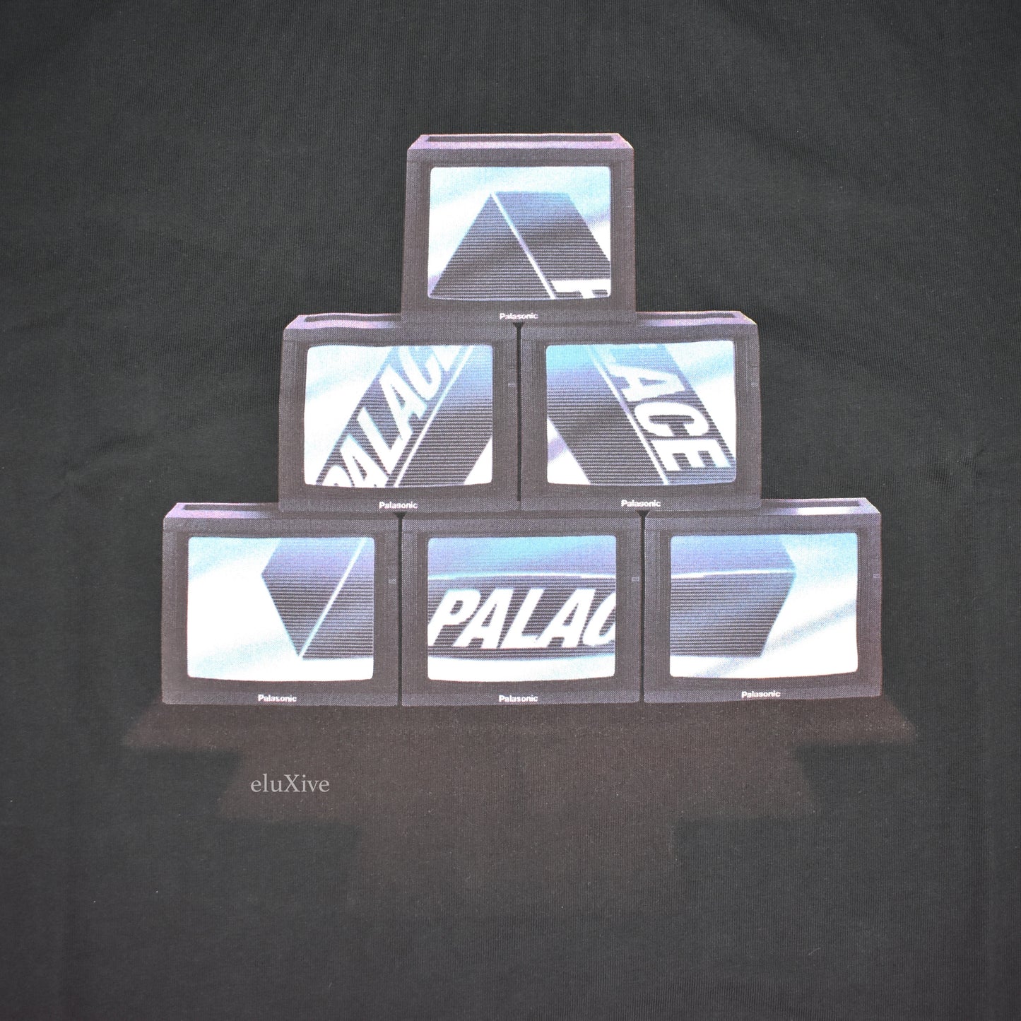 Palace - PTV Logo L/S T-Shirt (Black)