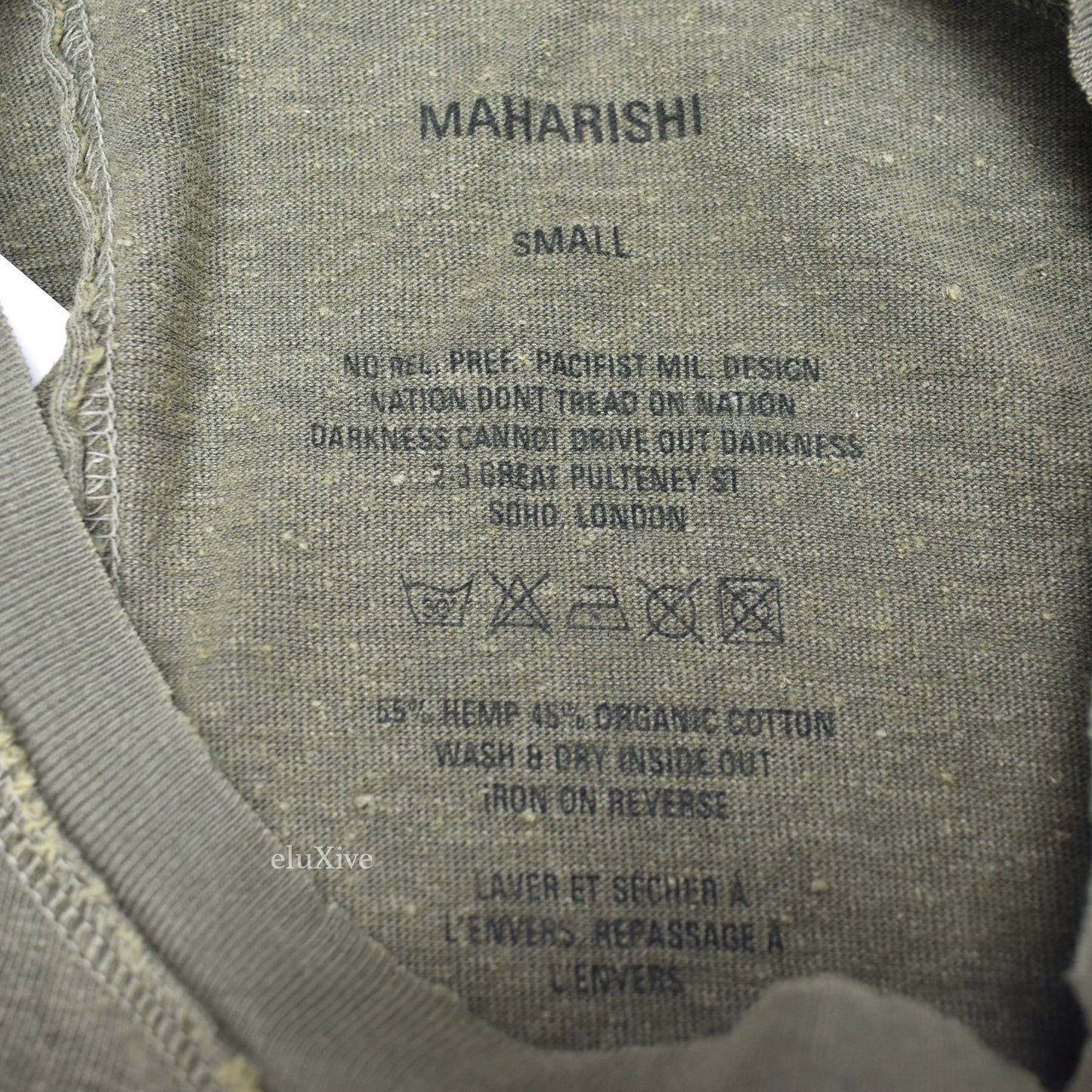 Maharishi - Olive Patchwork Hemp Blend T-Shirt