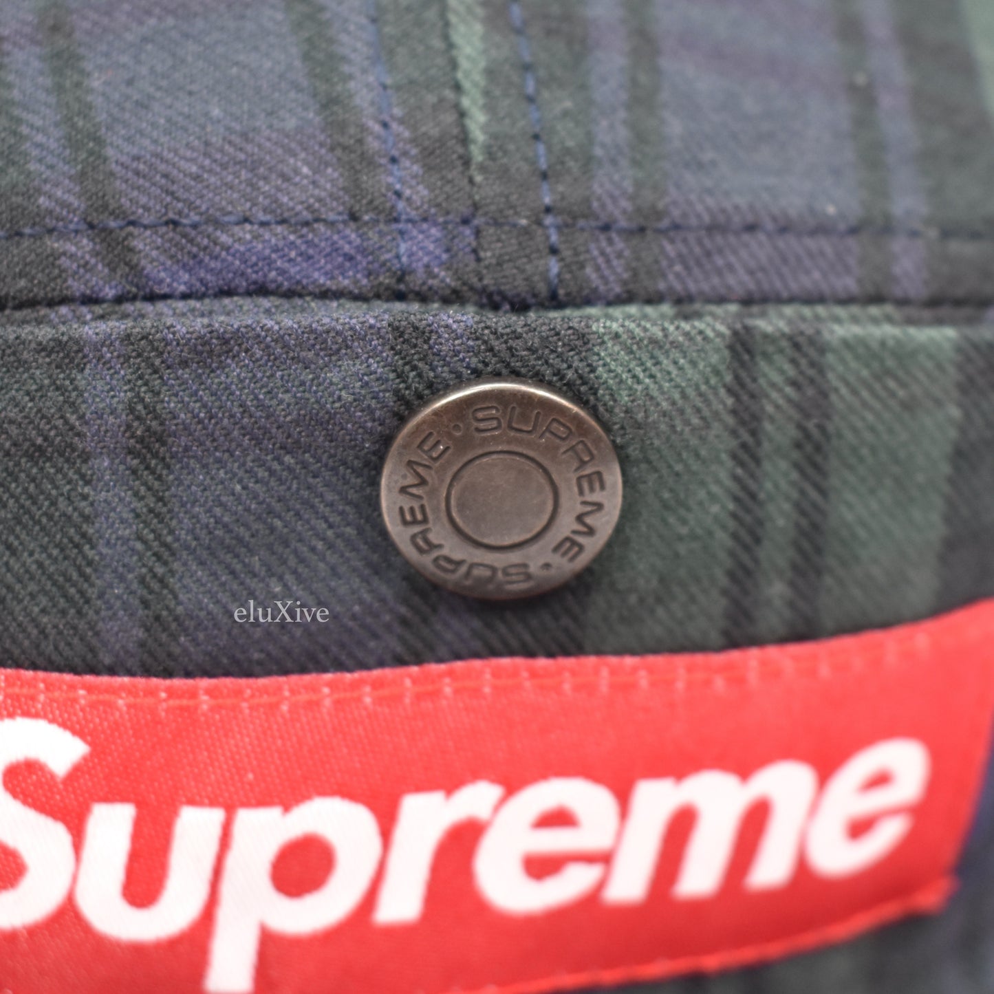 Supreme - Blackwatch Box Logo Snap Pocket Hat