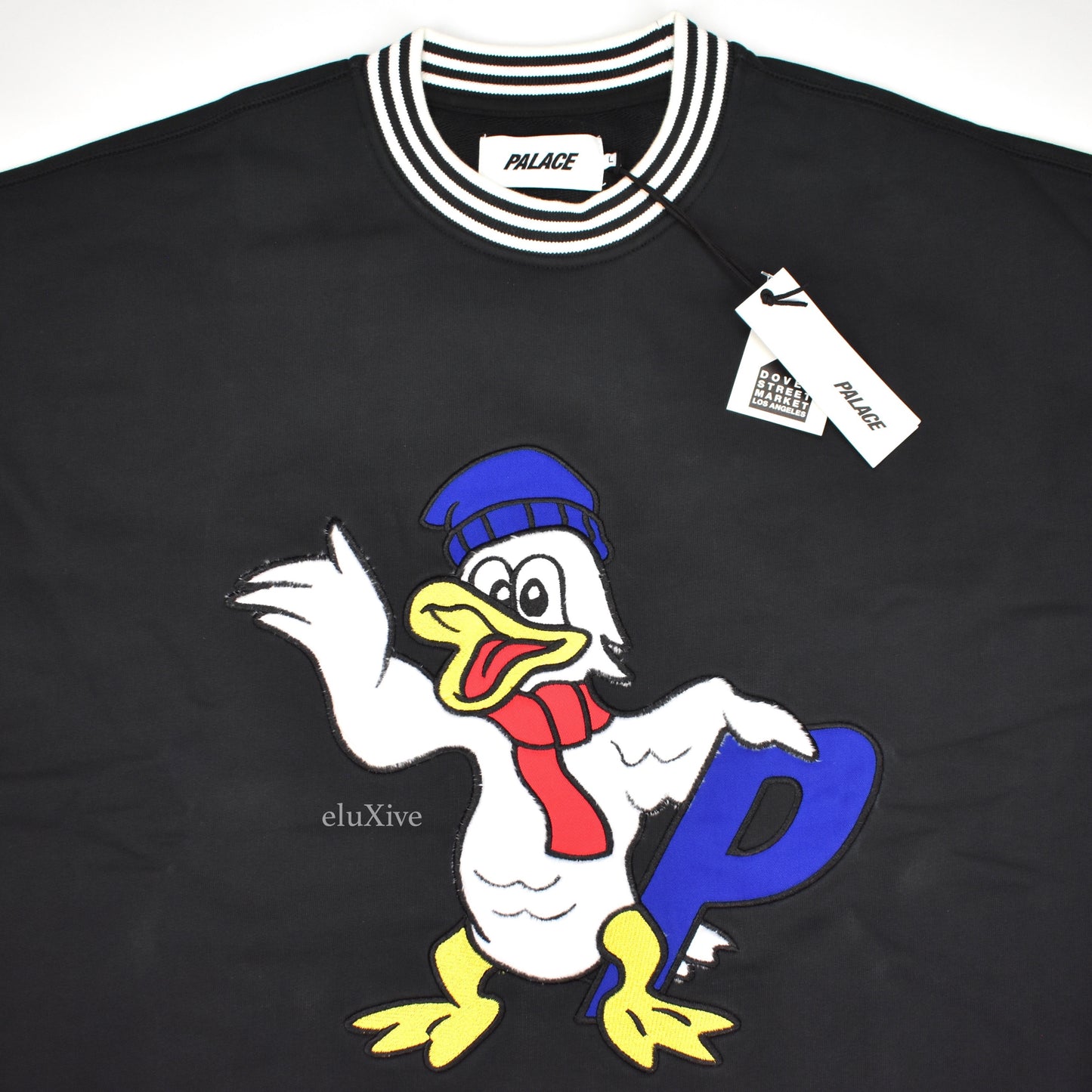 Palace - Chilly Duck P-Logo Crewneck Sweatshirt (Black)