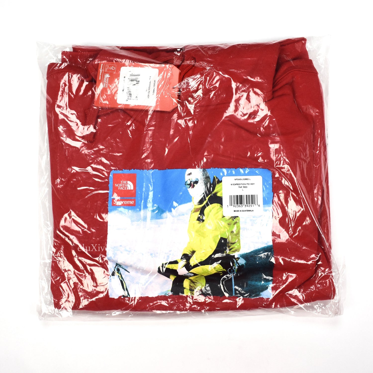 Supreme The North Face Photo Hooded Sweatshirt Red - Size Large