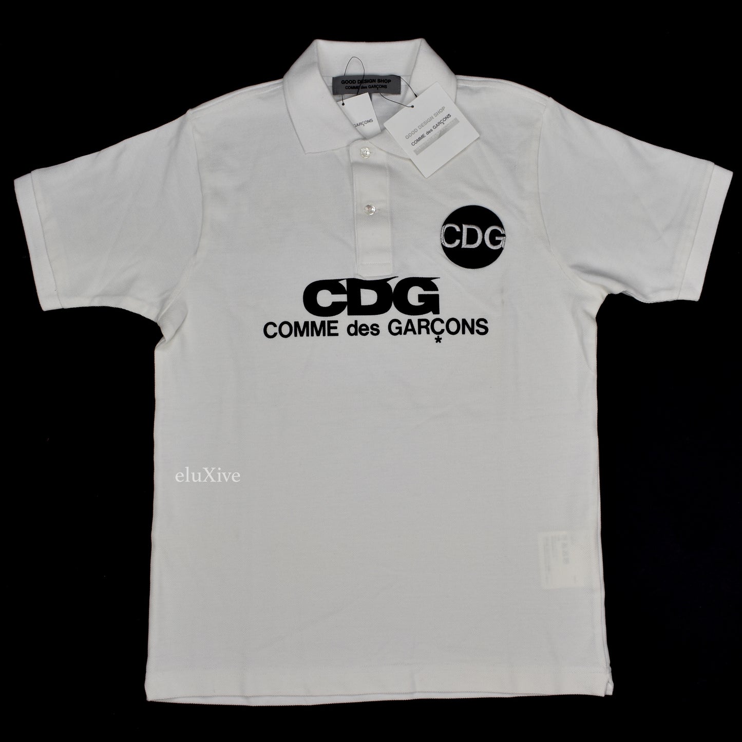 Comme des Garcons - White CDG Logo Polo Shirt