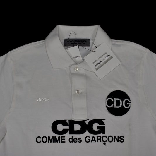 Comme des Garcons - White CDG Logo Polo Shirt