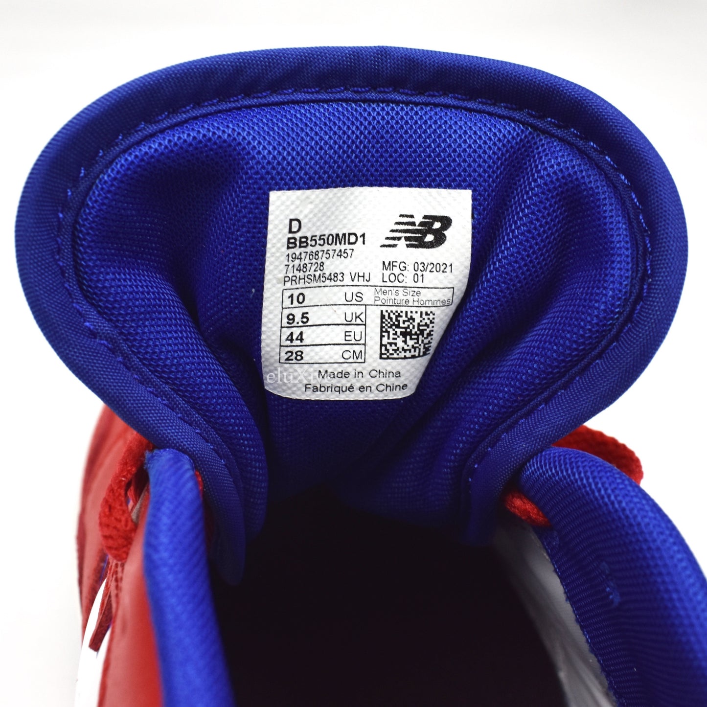 New Balance - 550 Basketball Sneakers (Red/Blue)