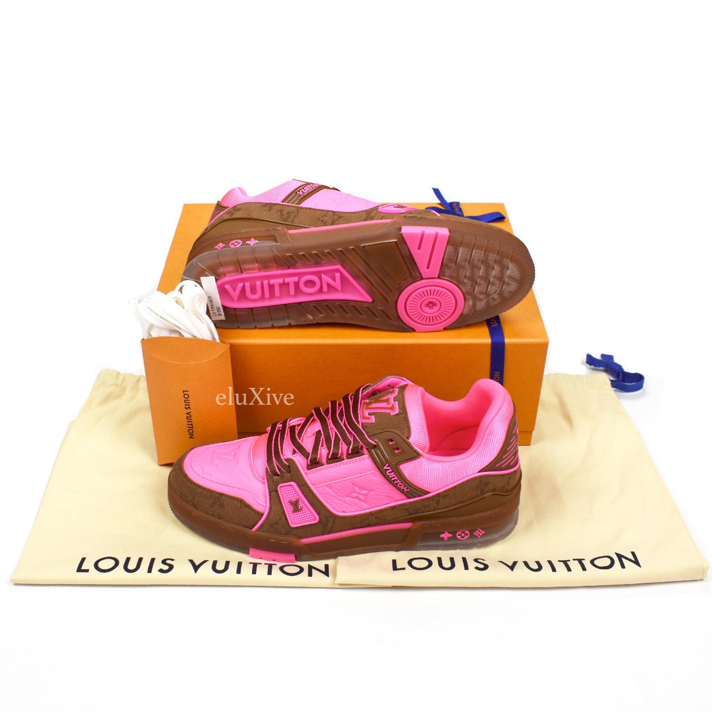 Louis Vuitton LV Monogram Leather Chunky Sneakers - Brown Sneakers, Shoes -  LOU778745