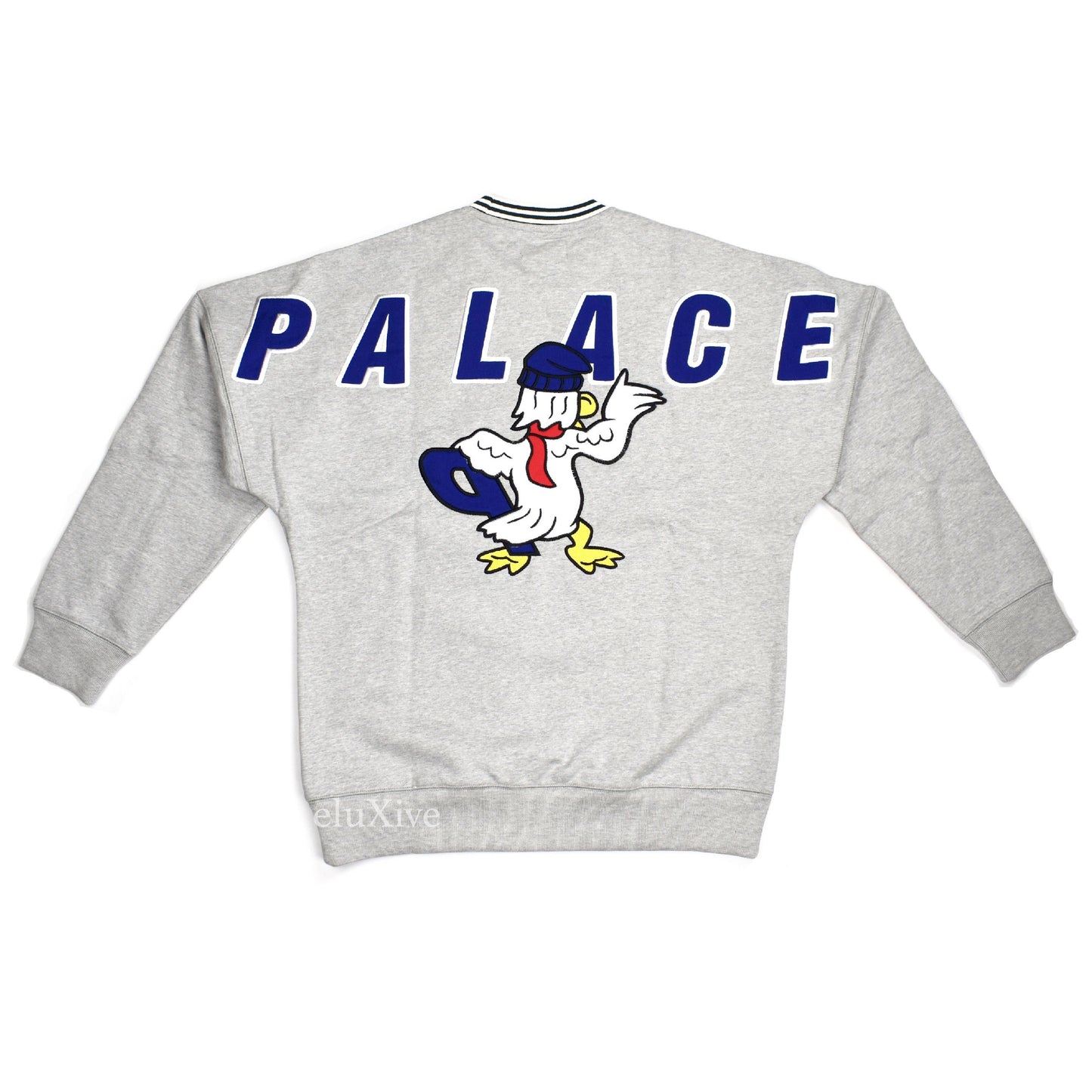 Palace - Chilly Duck P-Logo Crewneck Sweatshirt (Gray)
