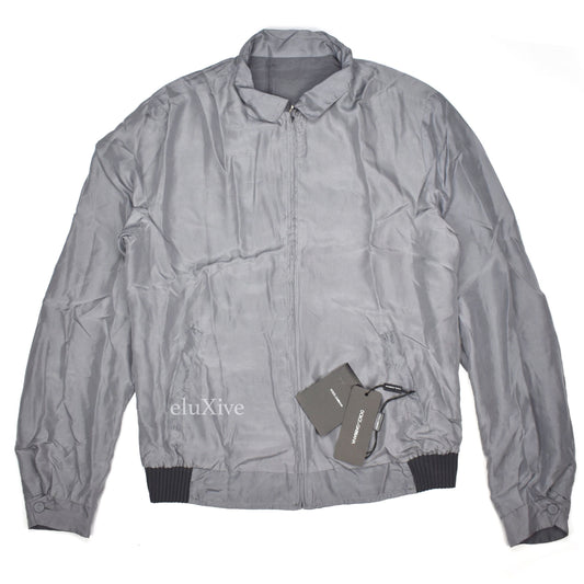 Dolce & Gabbana - Gray Reversible Silk Jacket