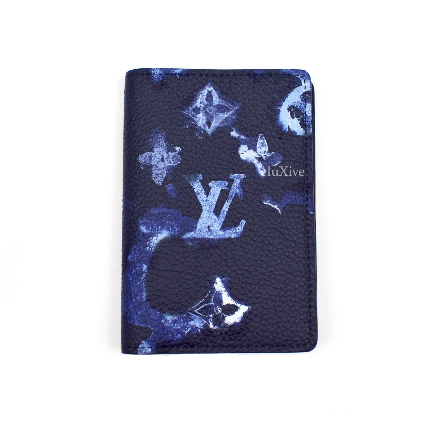 Louis Vuitton blue Virgil abloh pocket organizer wallet like new for