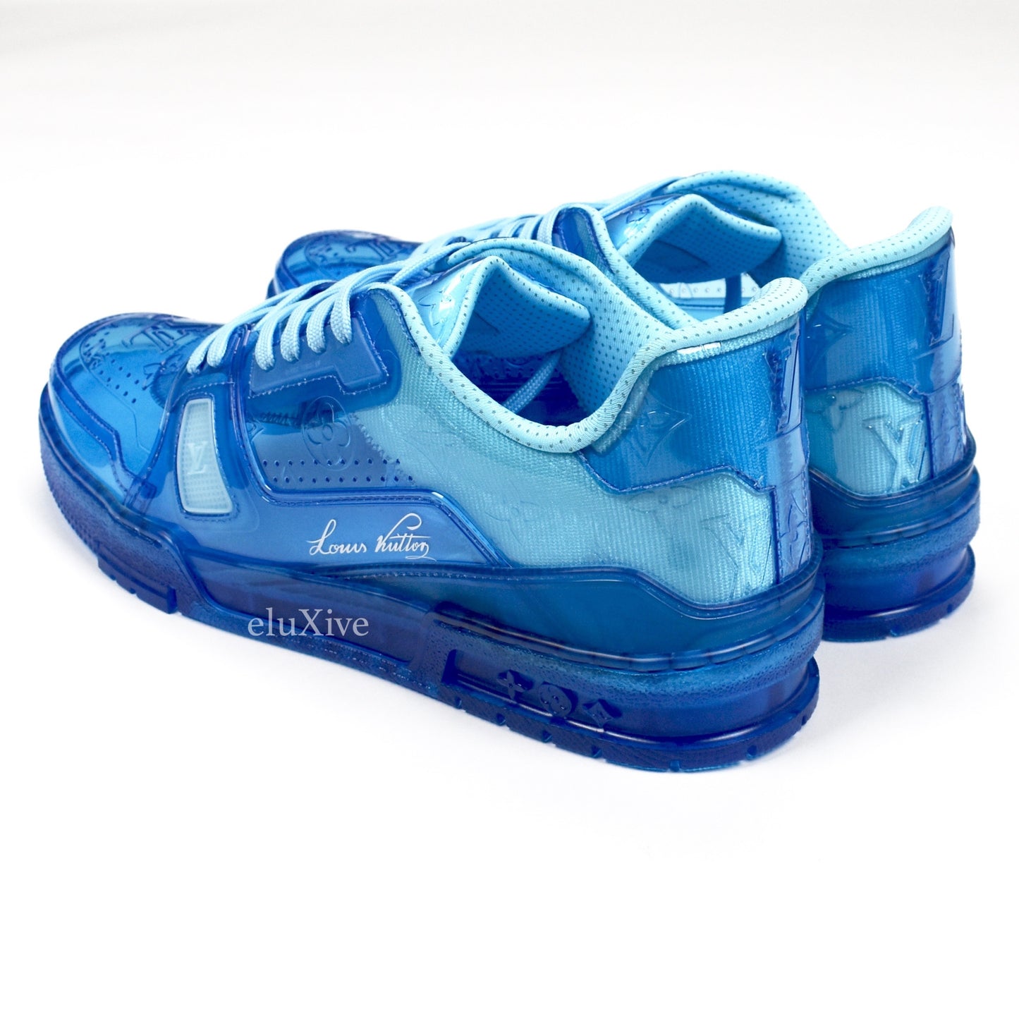Louis Vuitton - Transparent Blue Trainer Sneakers