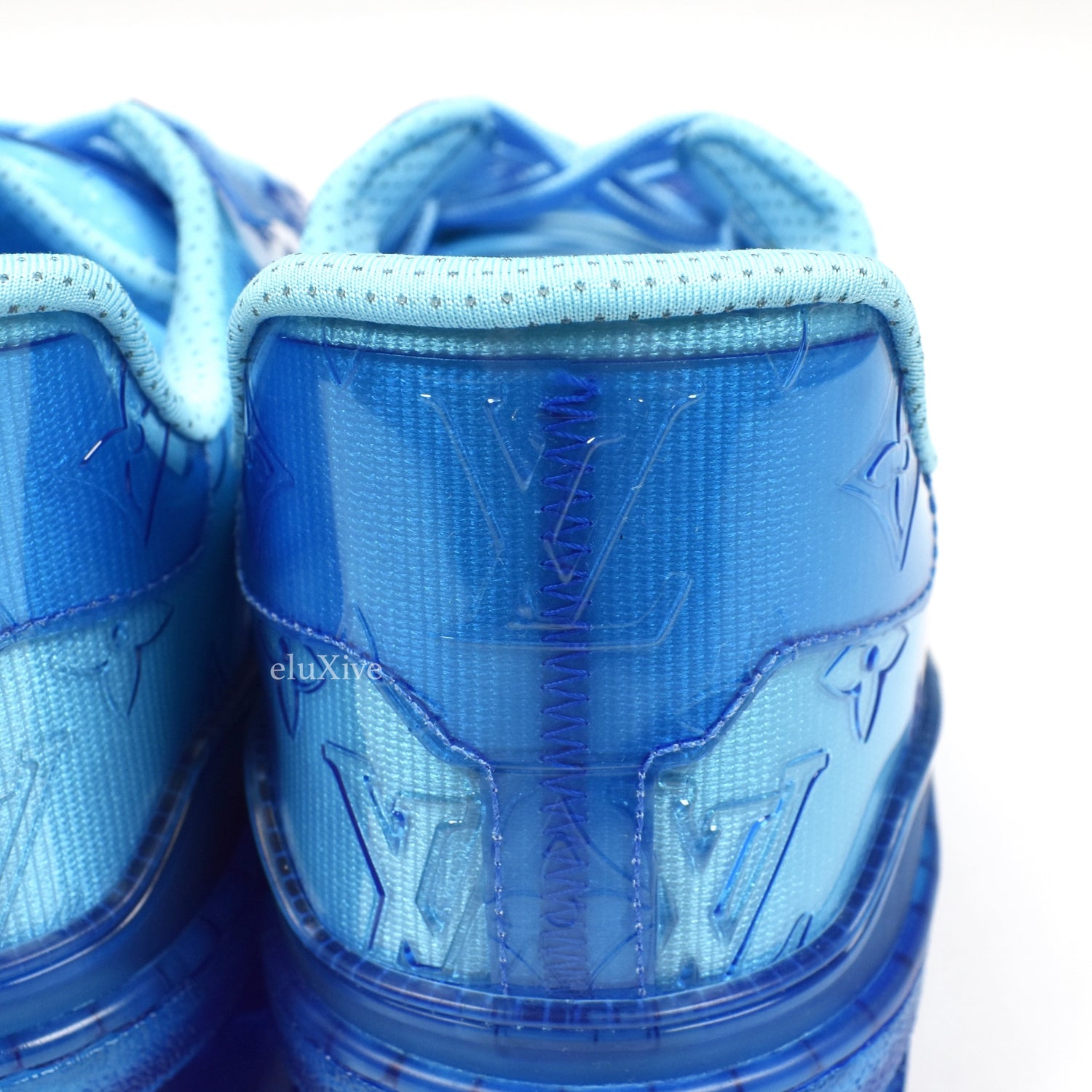 Louis Vuitton Men's Transparent Clear Blue Trainer sneakers
