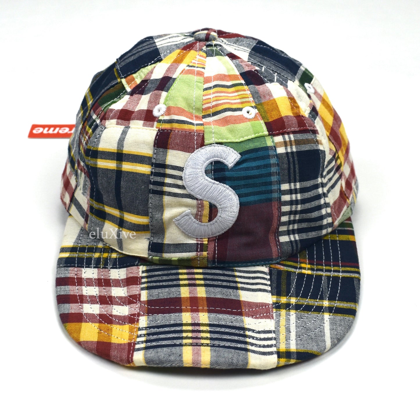 Supreme - Madras Patchwork S-Logo Hat