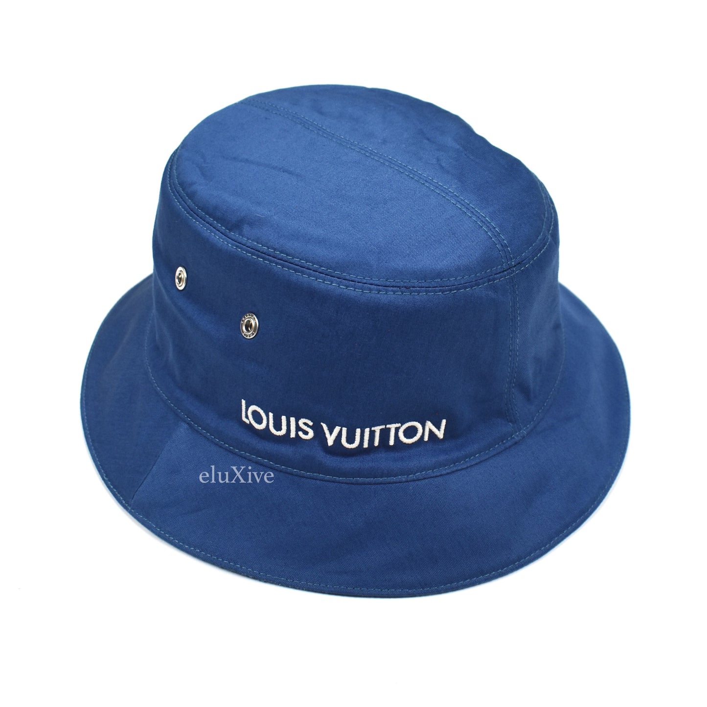 Louis Vuitton - Monogram Denim Woven Bucket Hat (Blue)