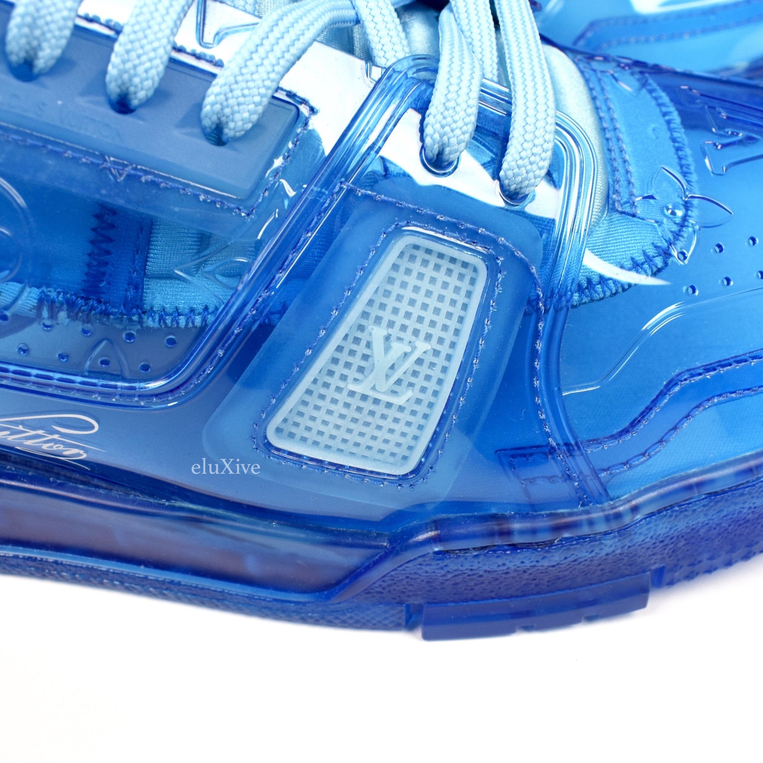 Louis Vuitton, Shoes, Louis Vuitton Sneakers 65 Transparent Clear Rare  Authentic Shoes In Box 85