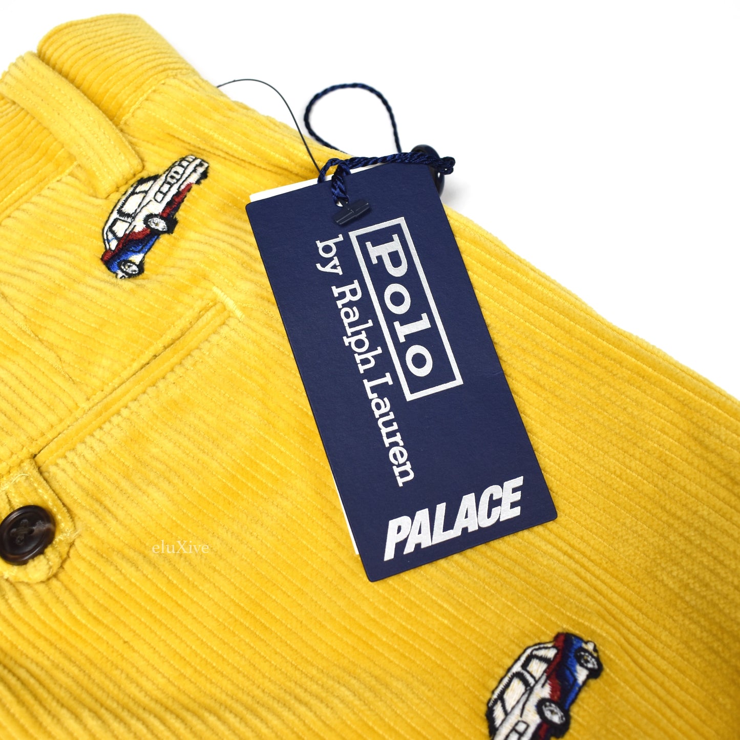 Palace x Ralph Lauren - Yellow Car Emboridered Pants