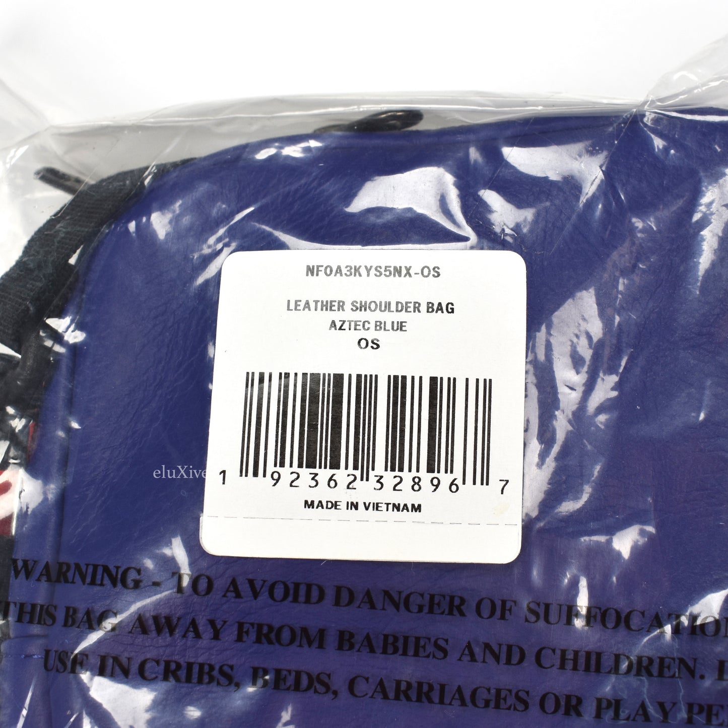 Supreme x The North Face - Blue Leather Shoulder Bag