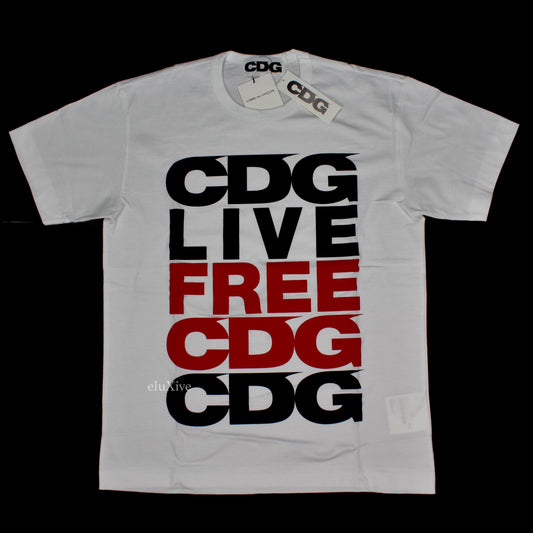 Comme des Garcons - CDG Live Free Logo T-Shirt