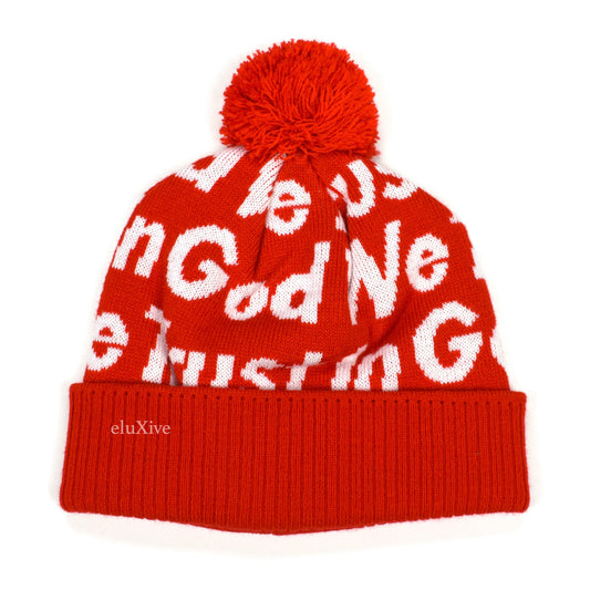Supreme - In God We Trust Beanie (Red)