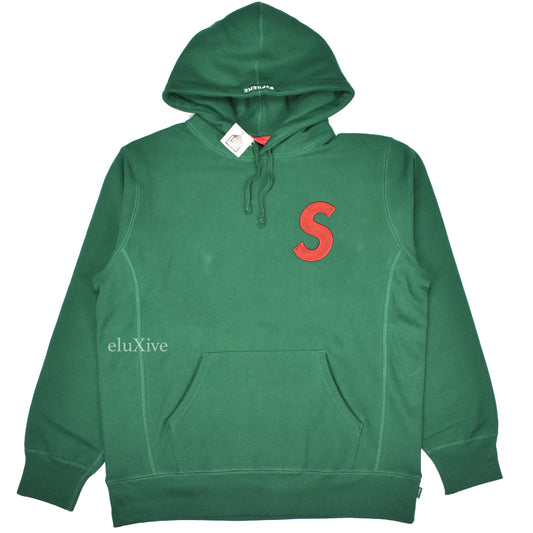 Supreme - Dark Green S-Logo Hoodie
