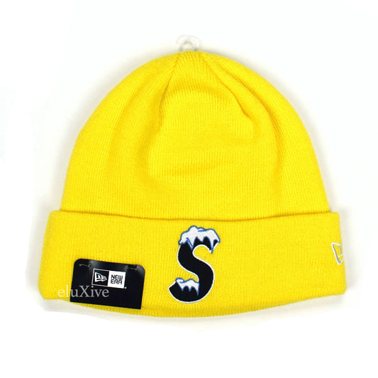 Supreme x New Era - Icy S-Logo Beanie (Yellow)