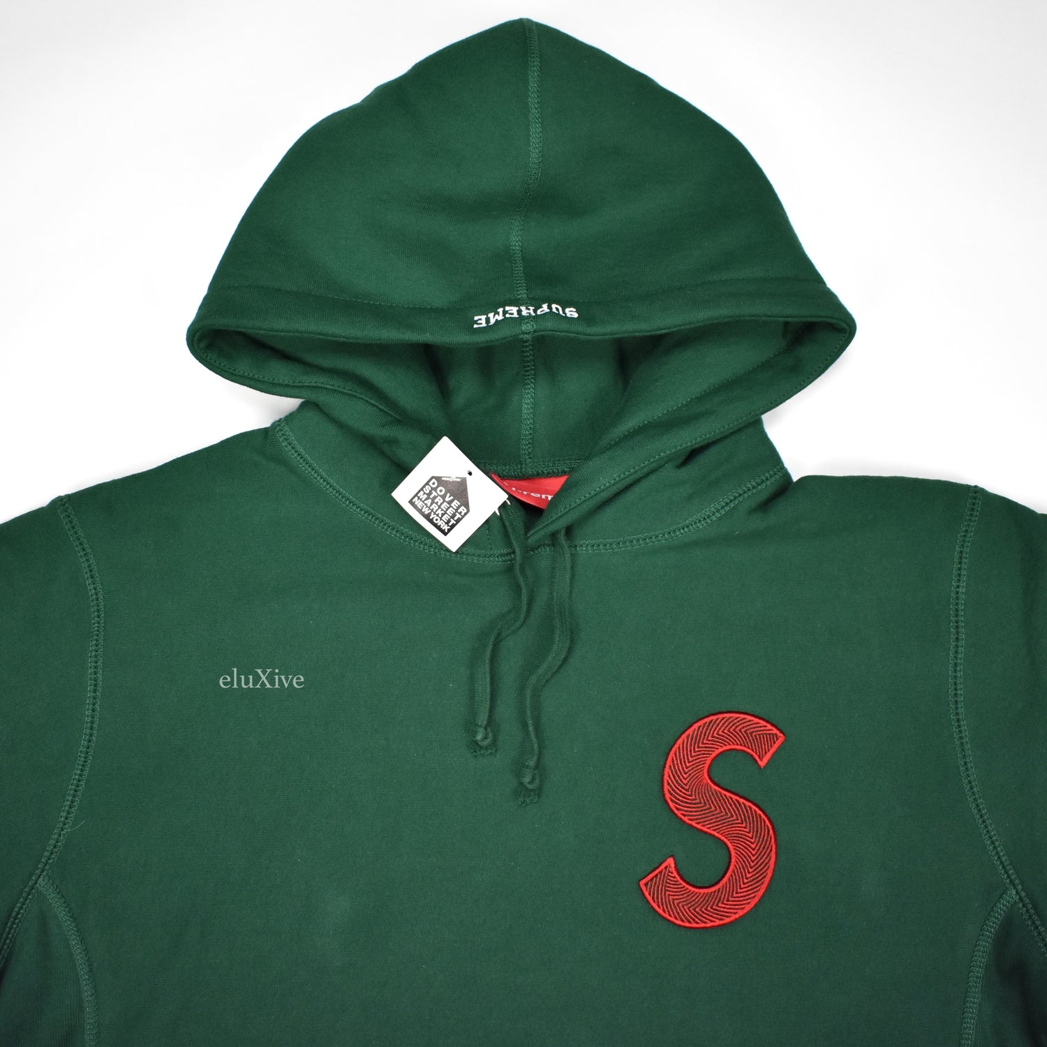 Supreme - Dark Green S-Logo Hoodie – eluXive