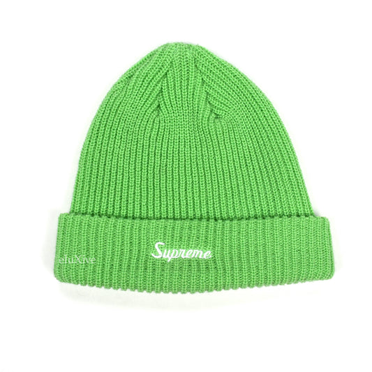 Supreme - Loose Gauge Script Logo Beanie (Light Green)