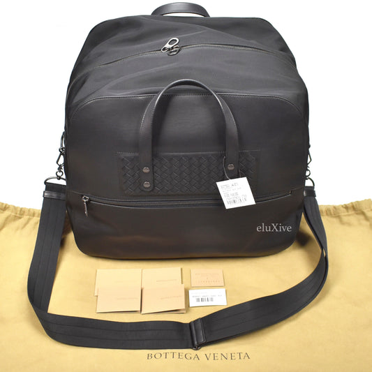 Bottega Veneta - Leather & Nylon Carry On Duffle Bag