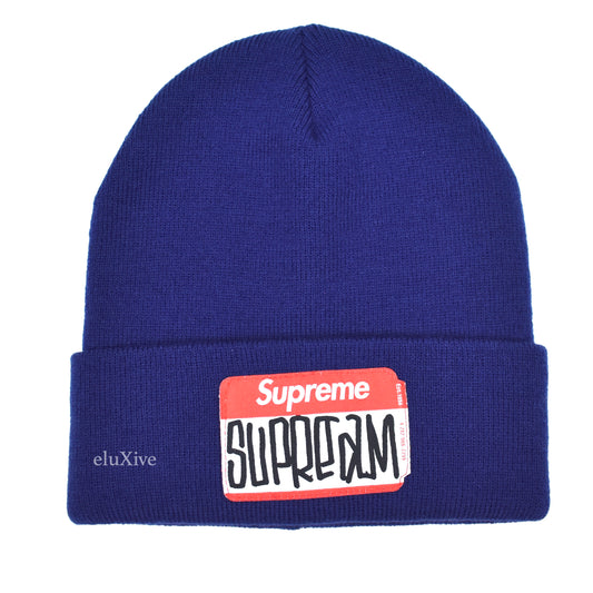 Supreme - Gonz Name Tag Beanie (Navy)