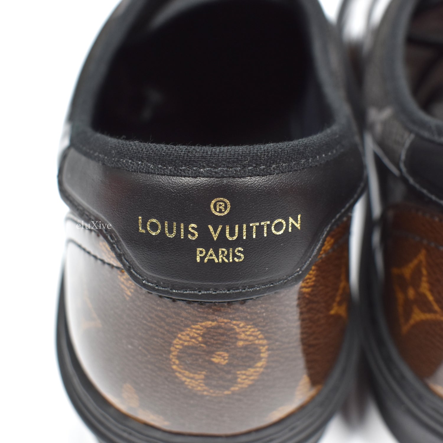 NWT Louis Vuitton Men's Monogram Glaze Logo Trocadero Sneakers 8 LV 9  AUTHENTIC