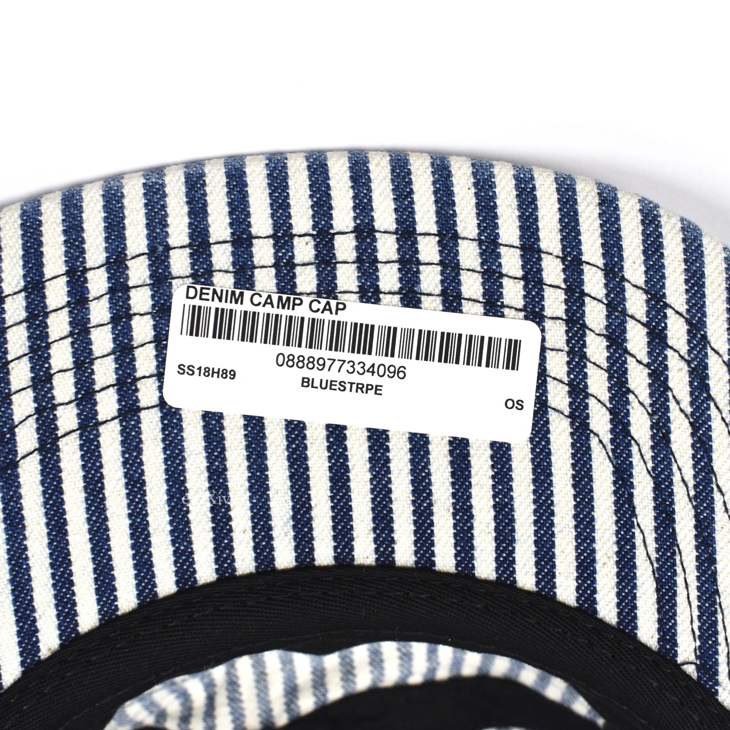 Supreme - Indigo Stripe Denim Box Logo Hat
