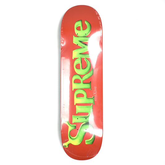 Supreme - Red Shrek Logo Skate Deck