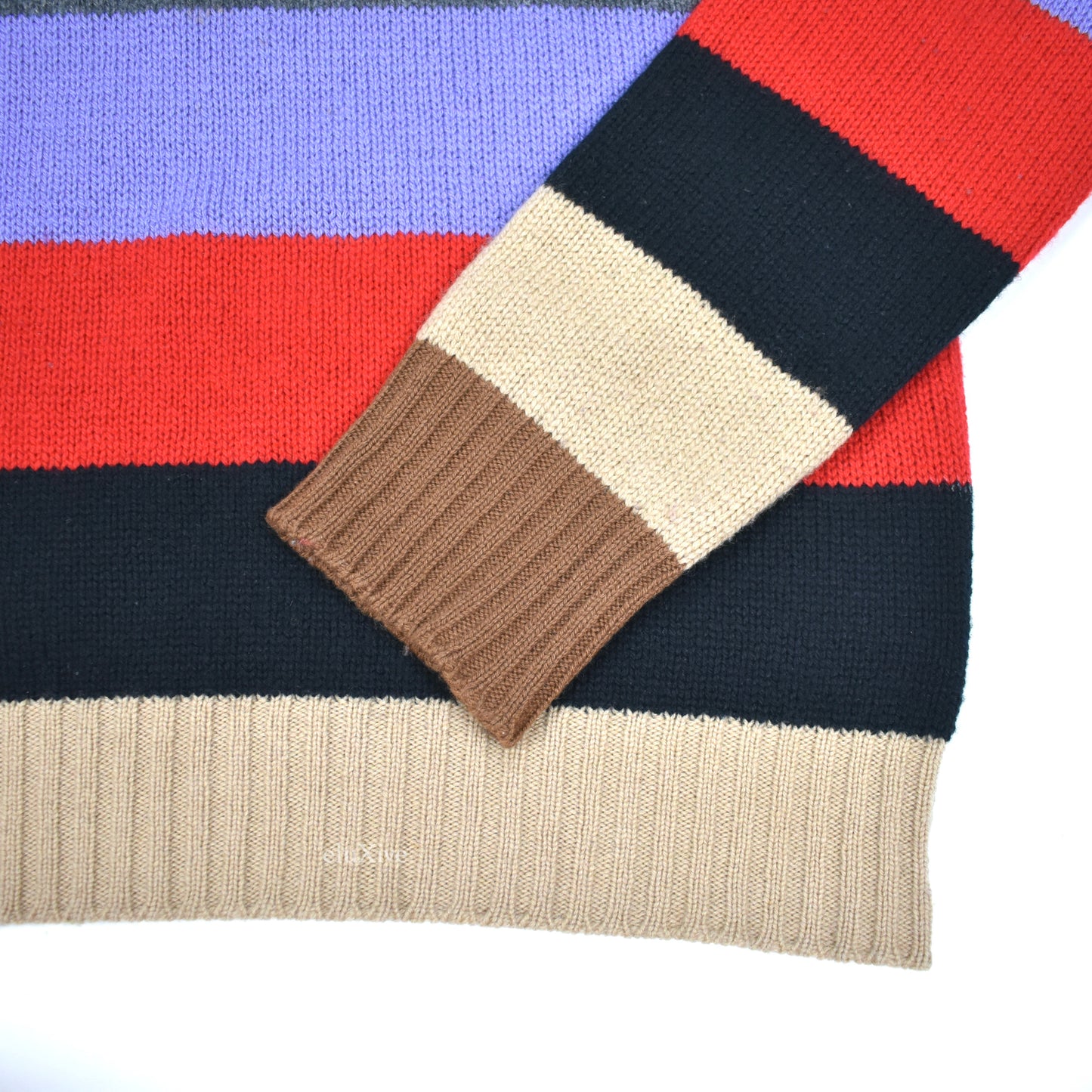 Prada - Colorful Striped Wool Crewneck Sweater