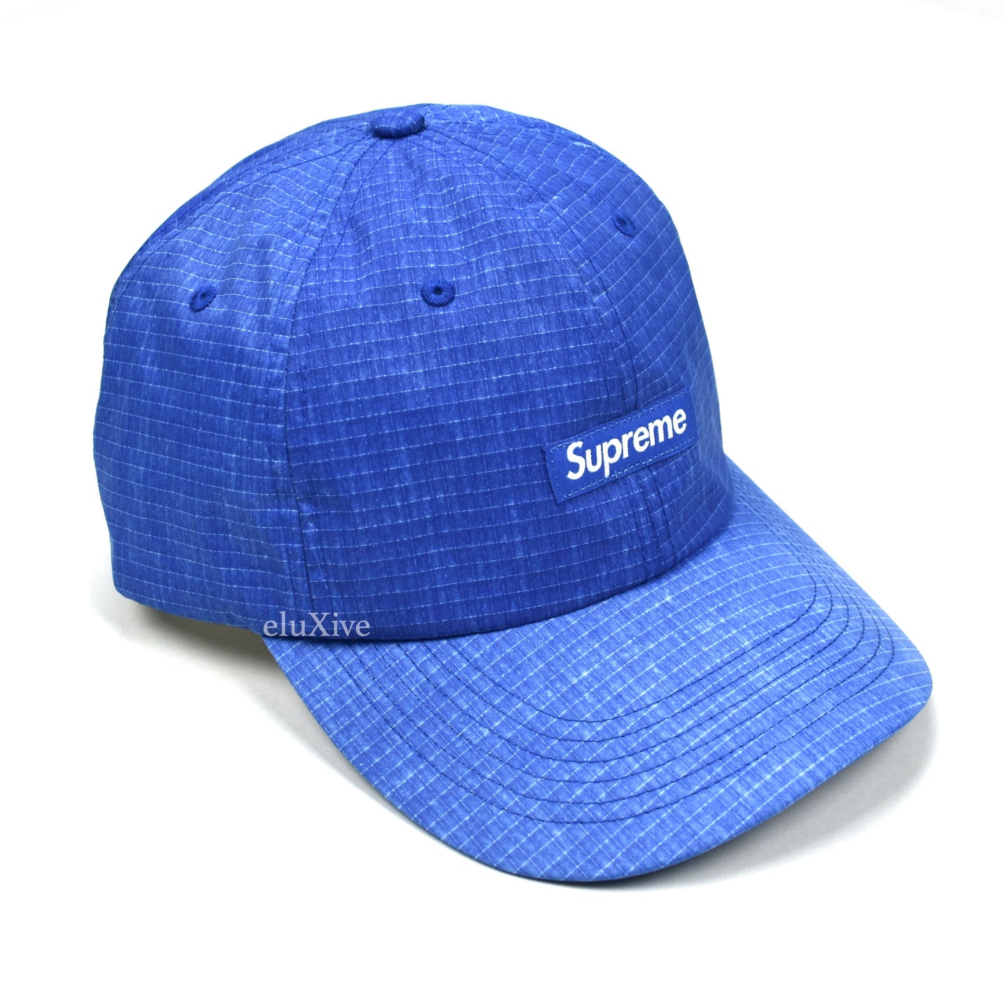 Supreme - Faded Ripstop Small Box Logo Hat (Blue)