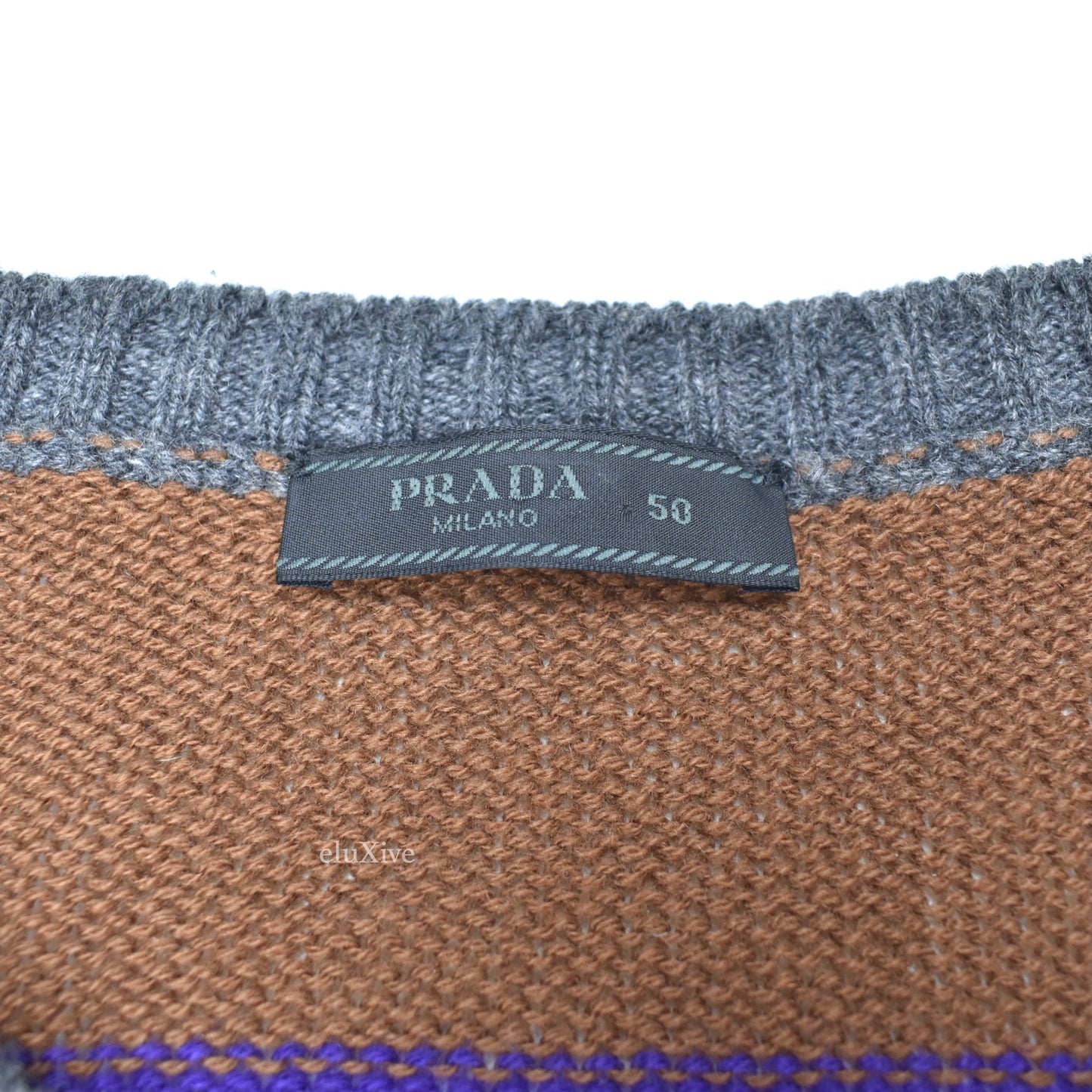 Prada - Colorful Striped Wool Crewneck Sweater