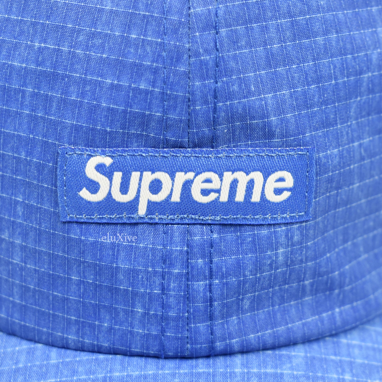 Supreme - Faded Ripstop Small Box Logo Hat (Blue)