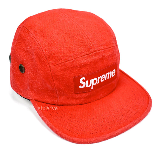 Supreme - Napped Canvas Box Logo Hat (Red)