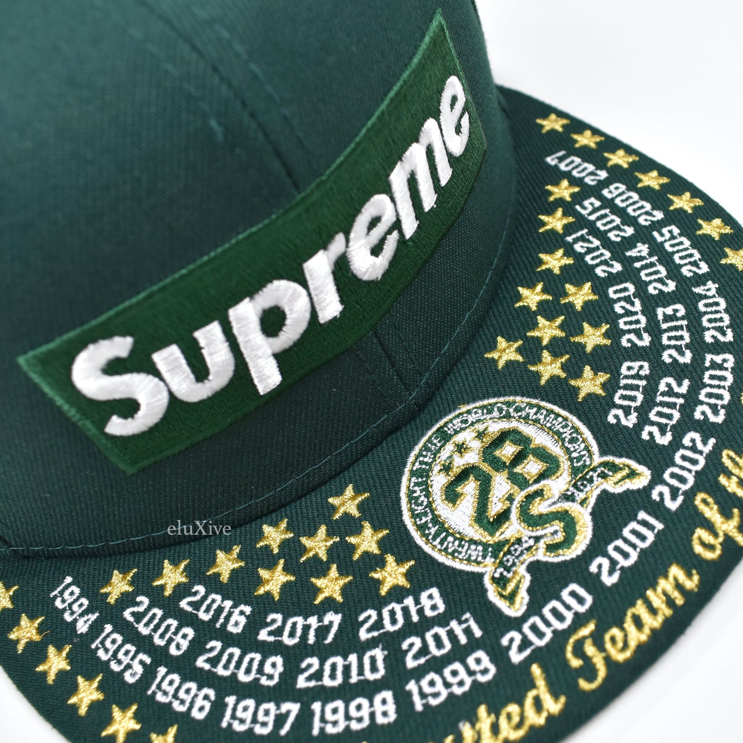 Supreme x New Era - Undisputed Box Logo Hat (Dark Green)